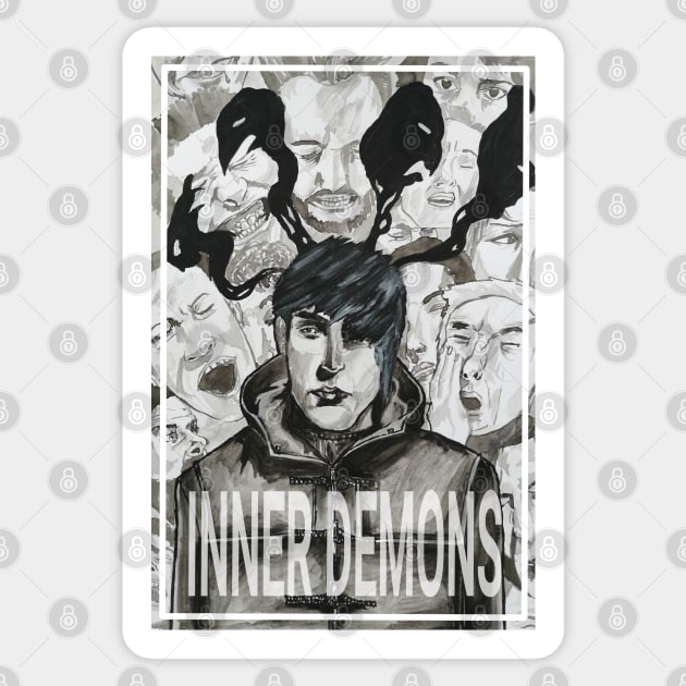 Inner Demons Sticker by rob-cure